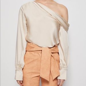 JONATHAN SIMKHAI Alice One Shoulder Top